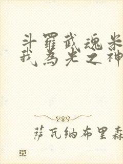 斗罗武魂米瑞斯我为光之神小说免费阅读