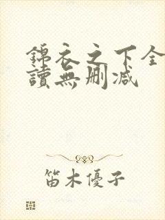 锦衣之下全文阅读无删减