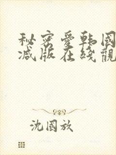 秘密爱韩国无删减版在线观看