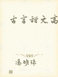 古言甜文高h