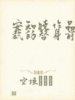安知晓作品:总裁的替身前妻哪里可以看封面