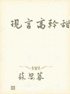 现言高干甜宠文
