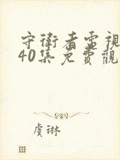 守卫者电视剧全40集免费观看