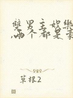 双男主娱乐圈文,两个都是豪门封面