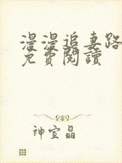 漫漫追妻路小说免费阅读封面
