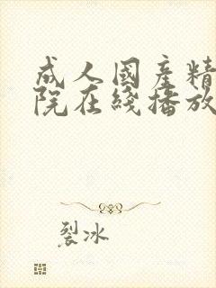 成人国产精品影院在线播放