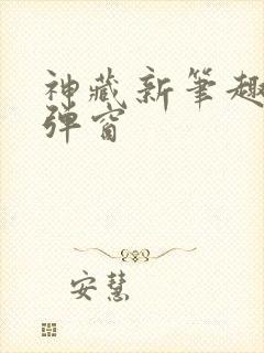 神藏新笔趣阁无弹窗