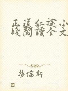 正道红途小说在线阅读全文无弹窗