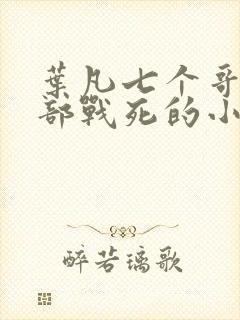 叶凡七个哥哥全部战死的小说免费阅读无弹窗