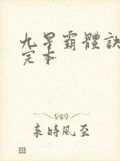 九星霸体诀小说完本封面