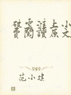 破云淮上小说免费阅读原文