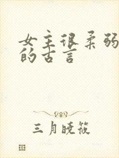 女主很柔弱漂亮的古言