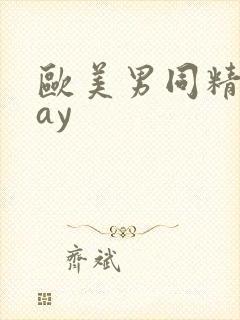欧美男同精品gay