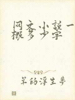 网文小说一章大概多少字