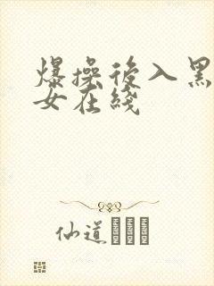 爆操后入黑丝美女在线封面