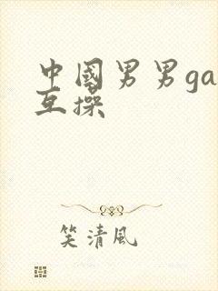 中国男男gay互操