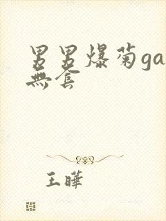 男男爆菊gay无套