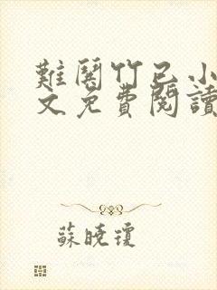 难哄竹已小说全文免费阅读