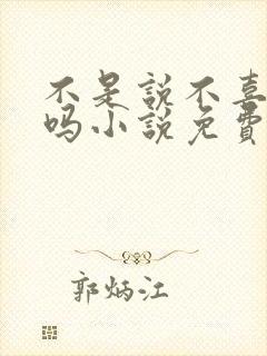 不是说不喜欢我吗小说免费阅读