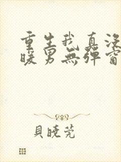 重生我真没想当暖男无弹窗