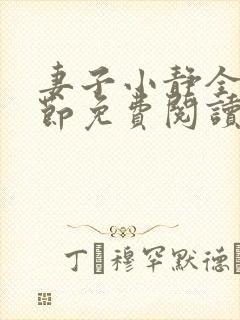 妻子小静全部章节免费阅读小说