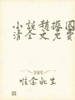 小说赵振国宋婉清全文免费阅读