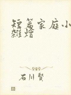 短篇家庭小说大杂烩封面