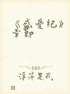 《盛爱纪》番外章节封面