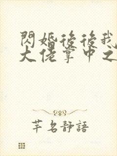 闪婚后后我成了大佬掌中之物马小宇