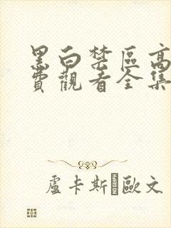 黑白禁区高清免费观看全集电视剧