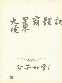 九星霸体诀龙尘境界
