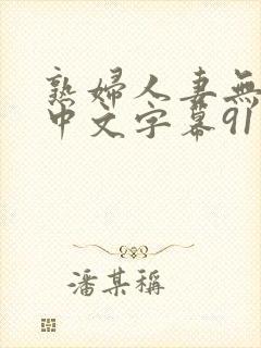 熟妇人妻无乱码中文字幕91