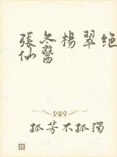 张冬杨翠绝世小仙医