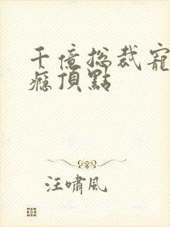 千亿总裁宠妻上瘾顶点