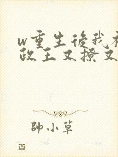 w重生后我被摄政王又撩又宠》小说封面