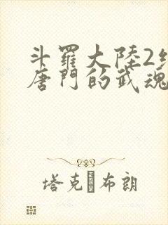 斗罗大陆2绝世唐门的武魂
