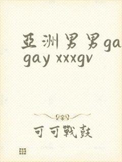 亚洲男男gay gay xxxgv