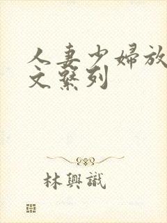 人妻少妇放荡h文系列