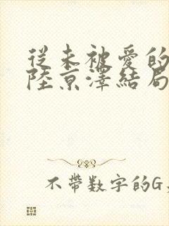 从未被爱的沈念陆京泽结局