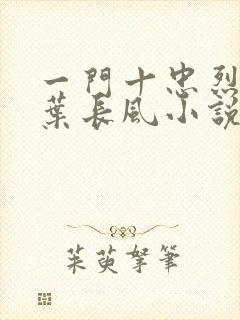 一门十忠烈叶凡叶长风小说名字