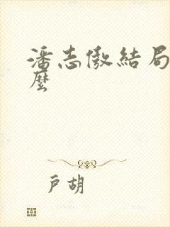潘志傲结局是什么