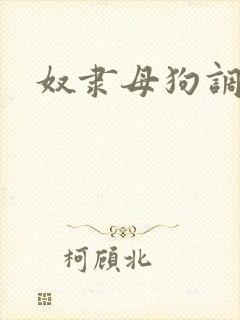 奴隶母狗调教h