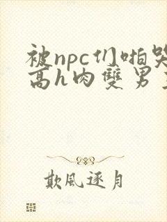 被npc们啪哭高h肉双男主动漫封面