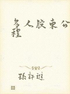 多人股东公司章程