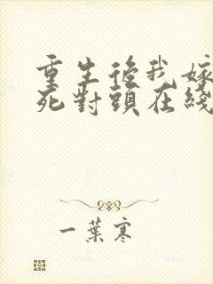 重生后我嫁给了死对头在线看
