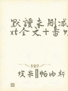 默读未删减版txt全文+番外