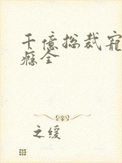 千亿总裁宠妻成瘾全