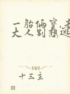 一胎俩宝,老婆大人别想逃