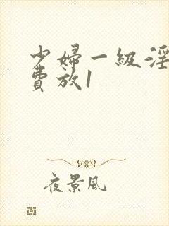 少妇一级淫片免费放1封面
