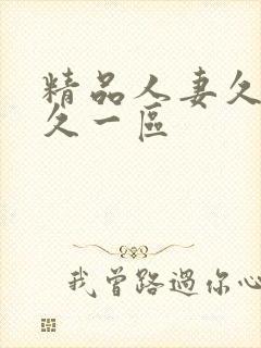 精品人妻久久久久一区